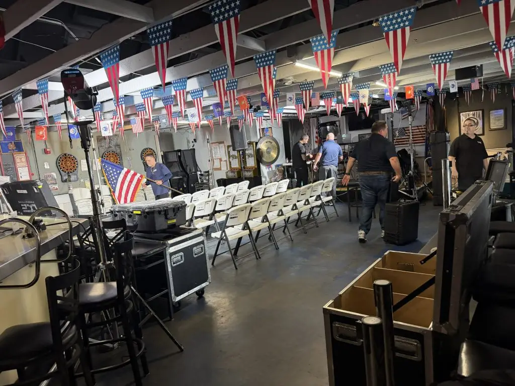 VFW Post 10094 in Largo being prepared for the Byron Donalds veterans event