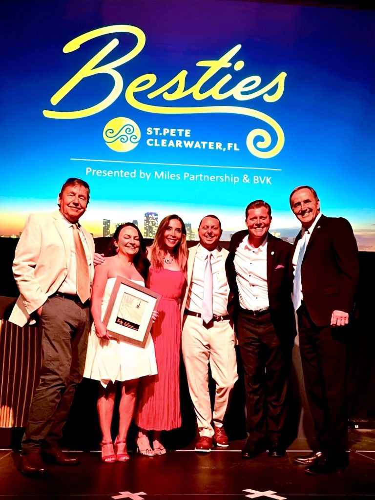 Jimmy's Crow's Nest team celebrating the 2025 Besties award for Best Rooftop Bar