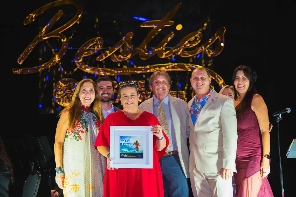 Jimmy's Fish House team receiving recognition for Best Waterfront Restaurant at the 2026 Besties Awards